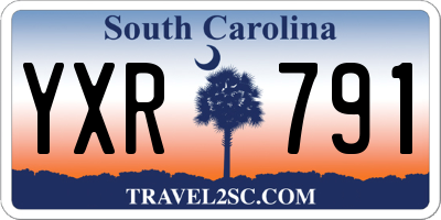SC license plate YXR791