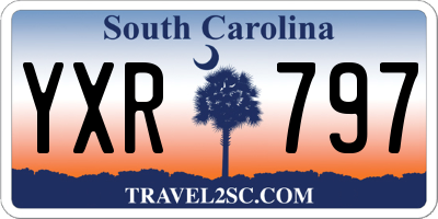 SC license plate YXR797