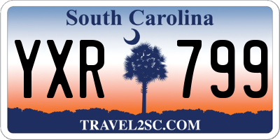SC license plate YXR799