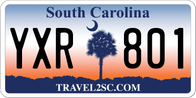 SC license plate YXR801