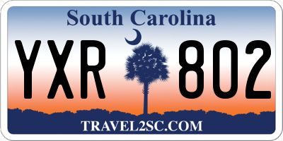 SC license plate YXR802