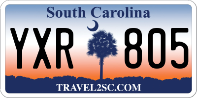 SC license plate YXR805