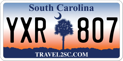 SC license plate YXR807