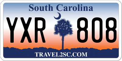 SC license plate YXR808