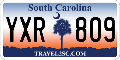 SC license plate YXR809