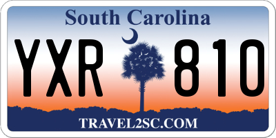 SC license plate YXR810