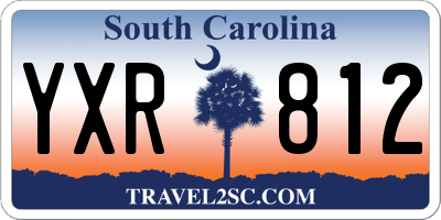 SC license plate YXR812