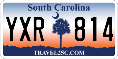 SC license plate YXR814