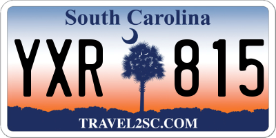 SC license plate YXR815