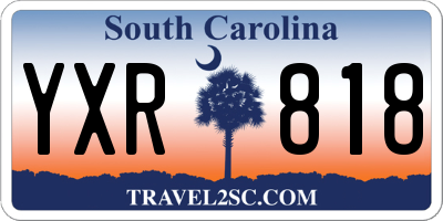 SC license plate YXR818