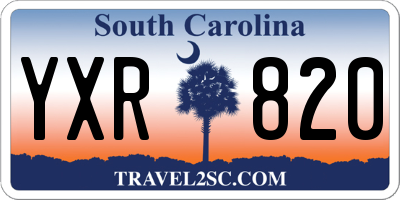 SC license plate YXR820