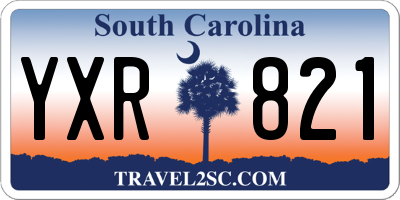 SC license plate YXR821