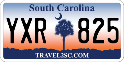 SC license plate YXR825