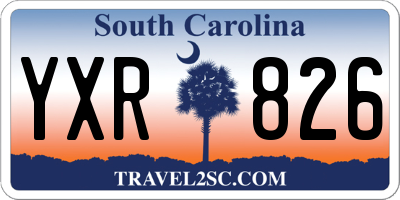 SC license plate YXR826