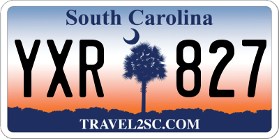 SC license plate YXR827