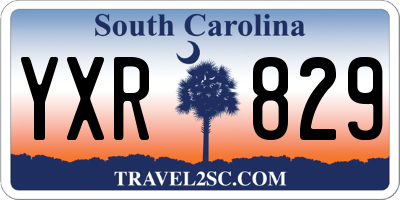 SC license plate YXR829