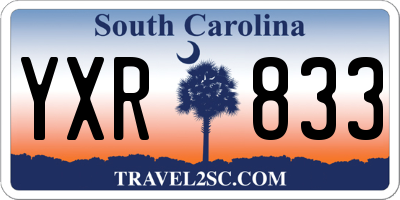 SC license plate YXR833