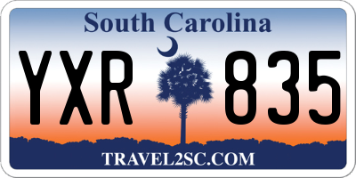 SC license plate YXR835