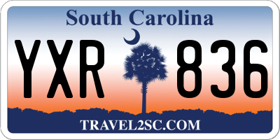 SC license plate YXR836