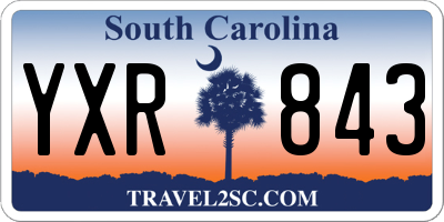 SC license plate YXR843
