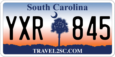 SC license plate YXR845