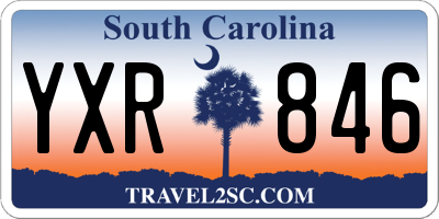 SC license plate YXR846