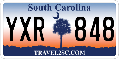 SC license plate YXR848
