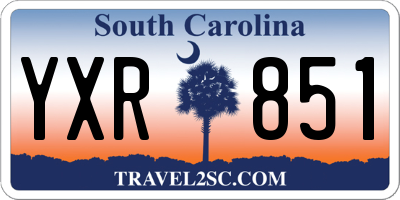 SC license plate YXR851