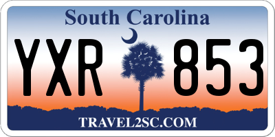 SC license plate YXR853
