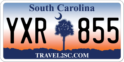 SC license plate YXR855