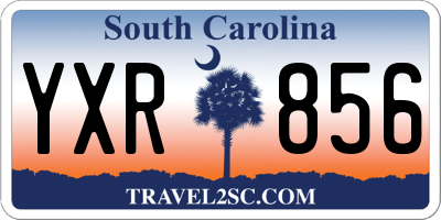 SC license plate YXR856