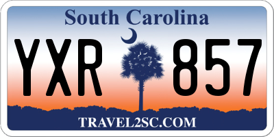 SC license plate YXR857