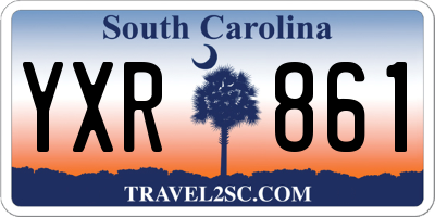 SC license plate YXR861