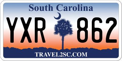 SC license plate YXR862