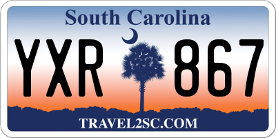 SC license plate YXR867