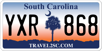 SC license plate YXR868