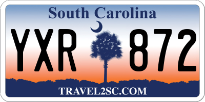 SC license plate YXR872
