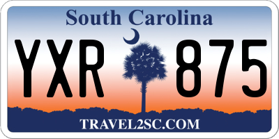 SC license plate YXR875