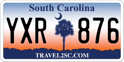 SC license plate YXR876