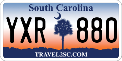 SC license plate YXR880