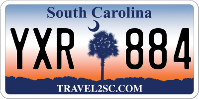 SC license plate YXR884