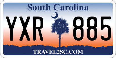 SC license plate YXR885