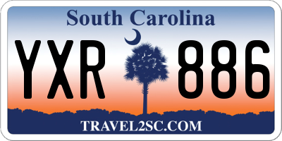 SC license plate YXR886