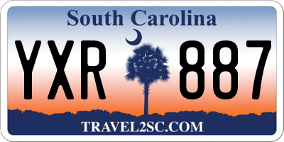 SC license plate YXR887