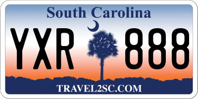 SC license plate YXR888