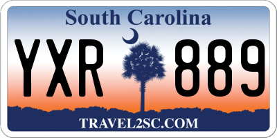 SC license plate YXR889