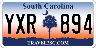 SC license plate YXR894