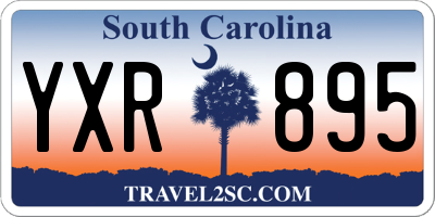 SC license plate YXR895