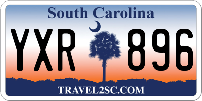 SC license plate YXR896