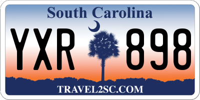SC license plate YXR898